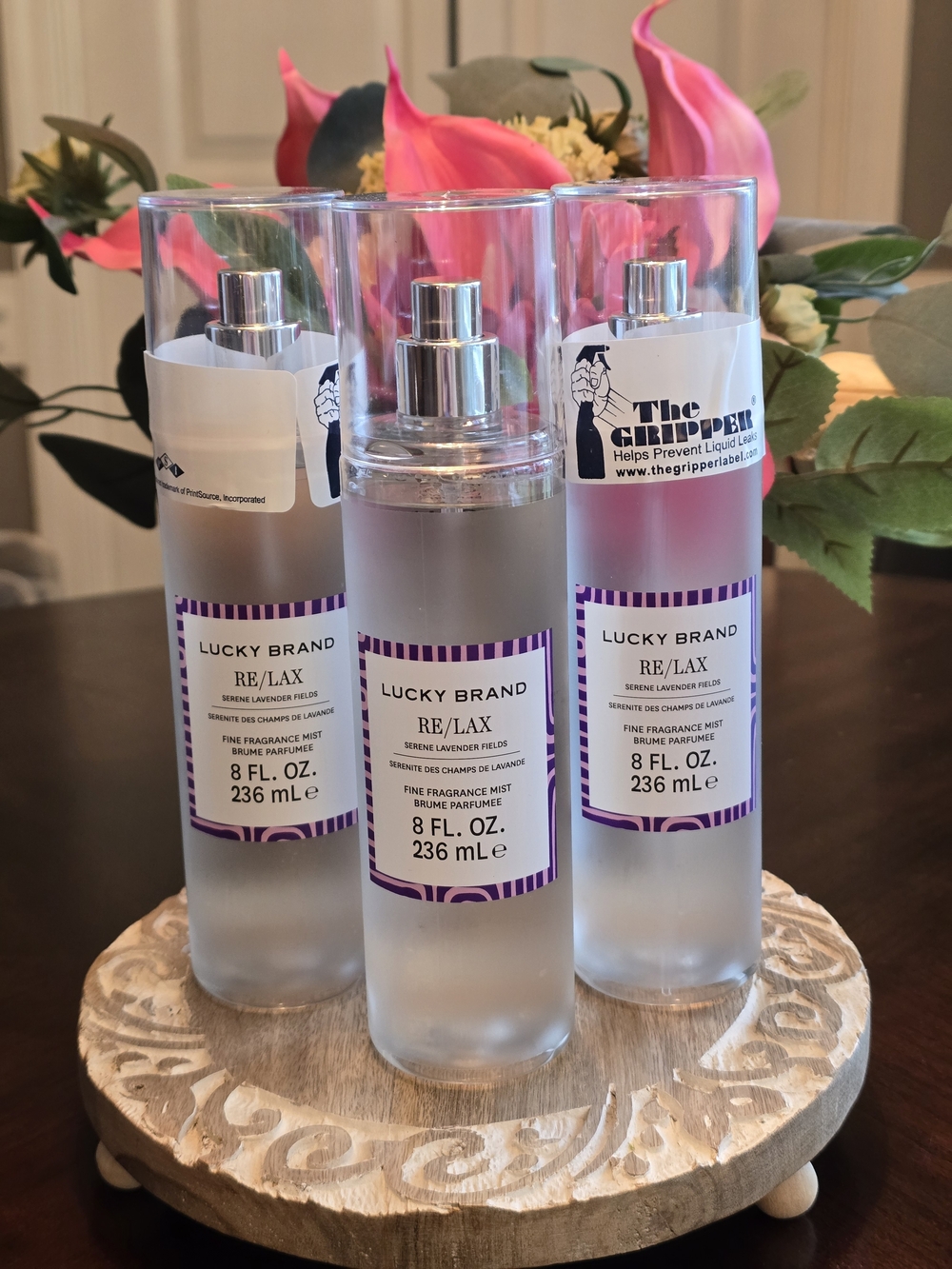 Lucky Brand RE/LAX Fine Fragrance Mist — Purple Accented Bottle